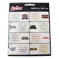 Avengers Heroes notebook label, pack of 16