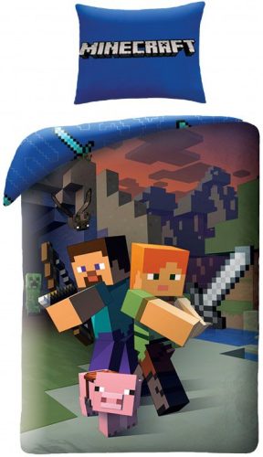 Minecraft Bed Linen Steve and Alex 140×200cm, 70×90 cm