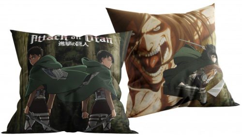 Attack on Titan Chosen Ones Cushion, decorative pillow 40x40 cm