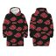 Naruto Akatsuki slip-on lined sherpa fleece blanket, poncho
