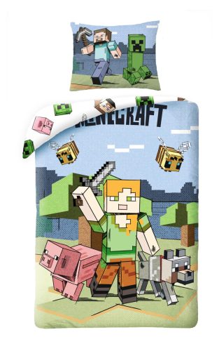 Minecraft Graphic Bed Linen 140×200cm, 70×90 cm Microfibre