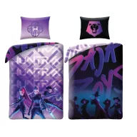   K-pop Demon Hunters Enemies reversible duvet cover set 140×200cm, 70x90 cm microfiber