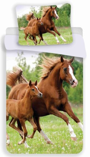 Horses Career Bed Linen 140×200cm, 70×90 cm