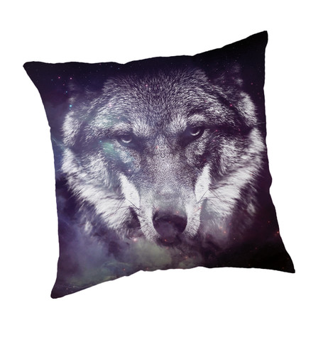 Wolf blue pillowcase 45x45 cm