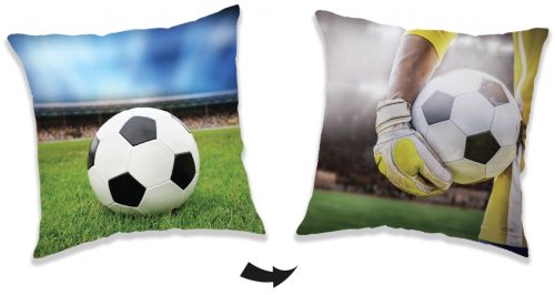 Football pillow, decorative cushion 40x40 cm