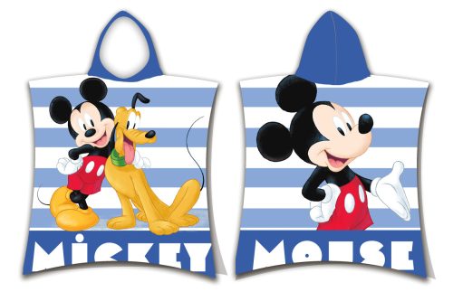 Disney Mickey Stripe beach towel poncho 50x115cm