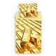 Colour Gold Gold Bar Bedding Set 140×200cm, 70x90 cm Microfibre
