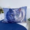 Cat Dark Bed Linen Microfiber 140×200cm, 70x90 cm microfibre