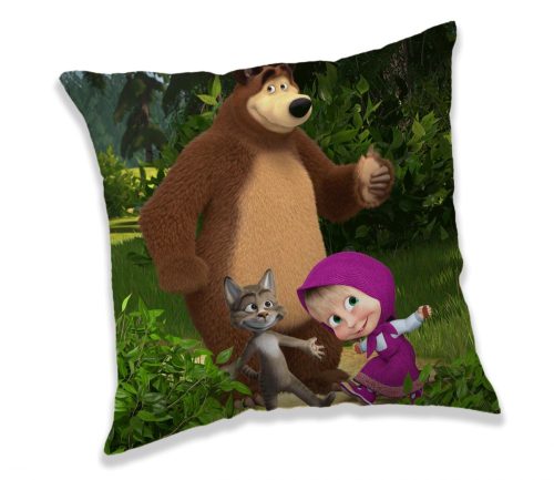 Masha and the Bear pillow, decorative cushion 40*40 cm