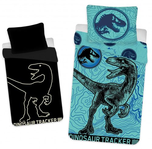 Jurassic World Dinosaur Tracker Glow-in-the-Dark Bed linen Set 140×200cm, 70*90cm