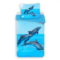 Dolphin Trio Bedding set 140x200cm, 70x90 cm microfibre
