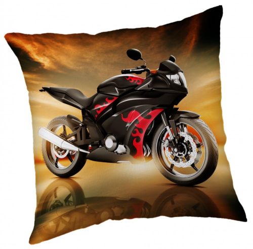 Motorbike Cushion, Decorative Pillow 40x40 cm