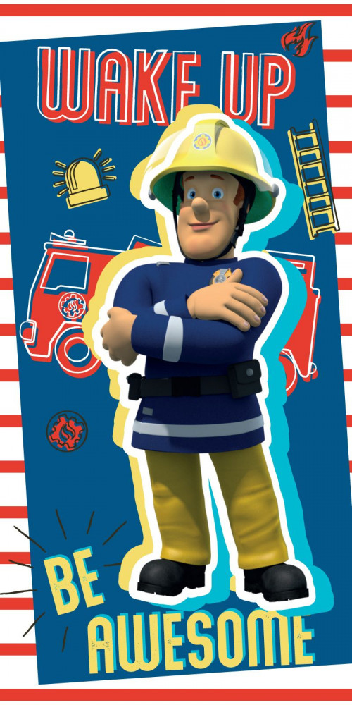 fireman sam beach towel
