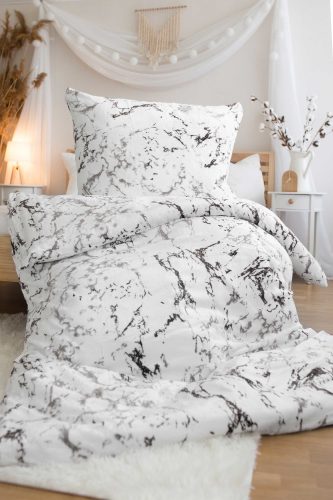 White marble Bed Linen Microfiber 140×200cm, 70x90 cm microfibre