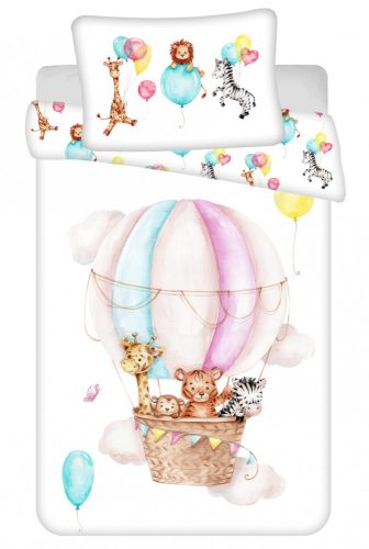 Animals Flying Balloon, Animals Kids Bed Linen 100×135cm, 40×60 cm