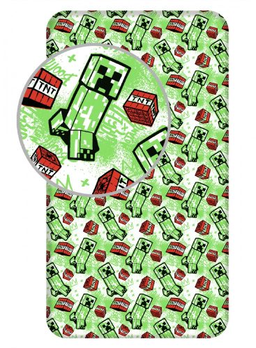 Minecraft Explosion King Fitted Sheet 90x200 cm