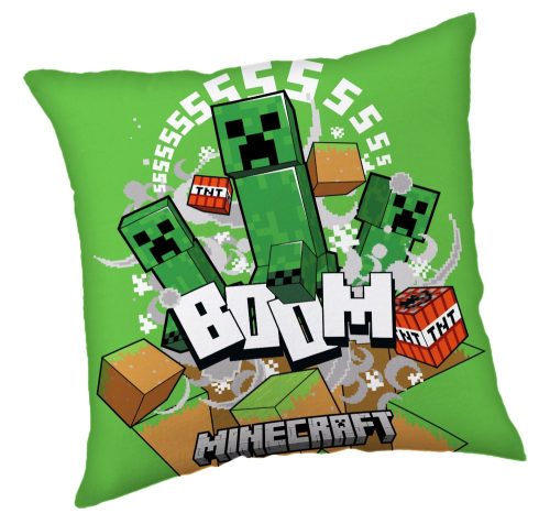 Minecraft Creeper Boom pillow, decorative cushion 40*40 cm