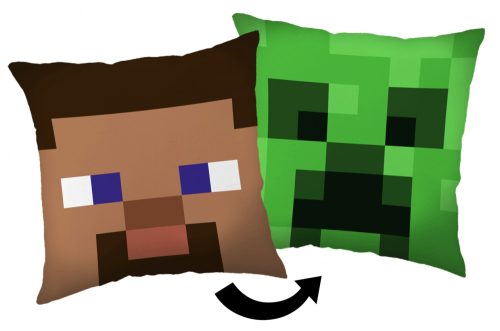 Minecraft Steve Creeper pillow, decorative cushion 40*40 cm