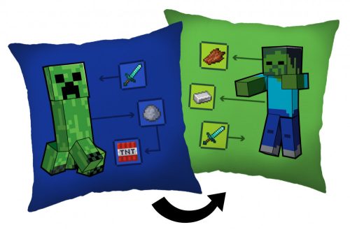 Minecraft How to Creeper pillow, decorative cushion 40*40 cm