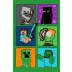 Minecraft Fight Badges Super Soft Polar Blanket 100*150cm