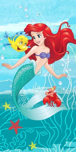 Disney Princess Ariel Friends Towel, Beach towel 70*140 cm
