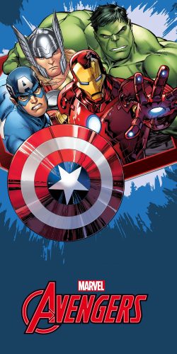 Avengers Blue Towel, Beach towel 70x140 cm