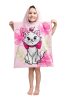 Disney Marie Pink Flower Beach Towel Poncho 50x115 cm
