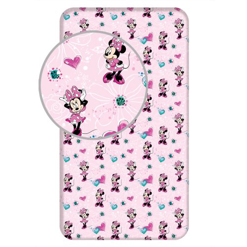 Disney Minnie Flowers Fitted Sheet 90x200 cm