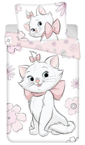 Disney Marie cat Flowers Bedlinen 140×200 cm, 70×90 cm