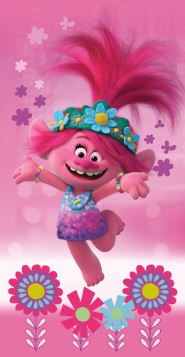 Trolls Fun Bath Towel, Beach towel 70x140 cm