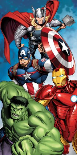 Avengers Power Towel, Beach towel 70x140 cm