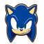 Sonic the Hedgehog Smirk shaped pillow, decorative pillow 29x35 cm