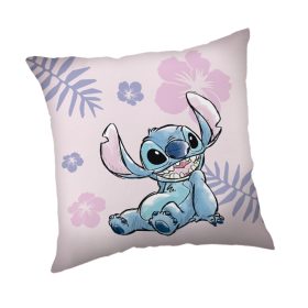 Disney Lilo and Stitch Pink Velour cushion cover 40x40 cm