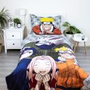 Naruto Grey bedding set 140x200cm, 70x90 cm