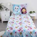 Gabby's Dollhouse Balloon bedding set 140x200cm, 70x90 cm