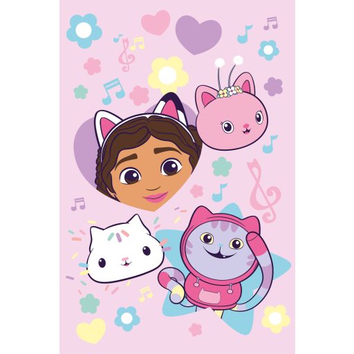 Gabby's Dollhouse Music fleece blanket 100x150cm