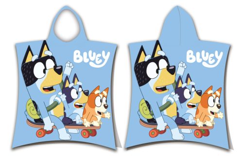 Bluey Skate beach towel poncho 50x115cm