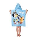 Bluey Skate beach towel poncho 50x115cm