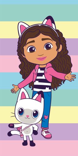 Gabby's Dollhouse Colors bath towel, beach towel 70x140cm