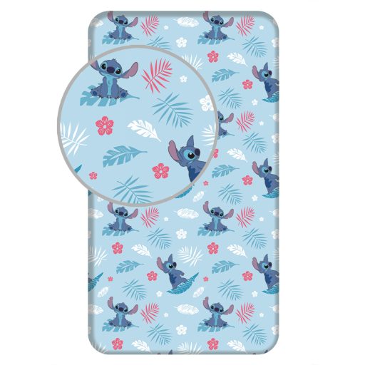 Disney Lilo and Stitch Blue Fitted sheet 90x200 cm