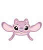 Disney Lilo and Stitch Angel Pink 3D decorative pillow 35 cm