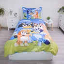 Bluey Happy Family bedding set 140x200cm, 70x90 cm