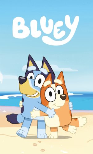 Bluey Beach Day polar fleece blanket 100x150cm