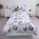 Harry Potter Hedwig Fly bedding cover 140x200cm, 70x90 cm