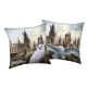 Harry Potter Hedwig at Hogwarts cushion, decorative pillow 40x40 cm