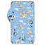 Bluey Clouds fitted sheet 90x200 cm