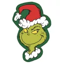 The Grinch Green Smile shaped decorative pillow 36x23 cm