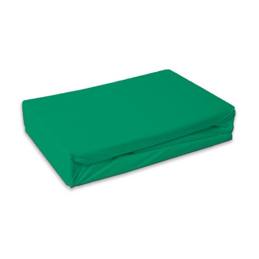 Colour Menthol Green terry fitted sheet 180x200 cm