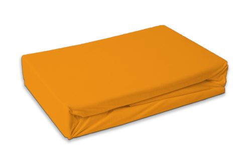 Orange Terry Fitted Sheet 90x200 cm
