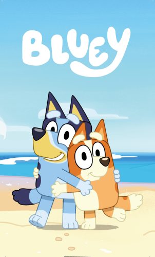 Bluey Cozy hand towel, facial towel, towel 30x50cm